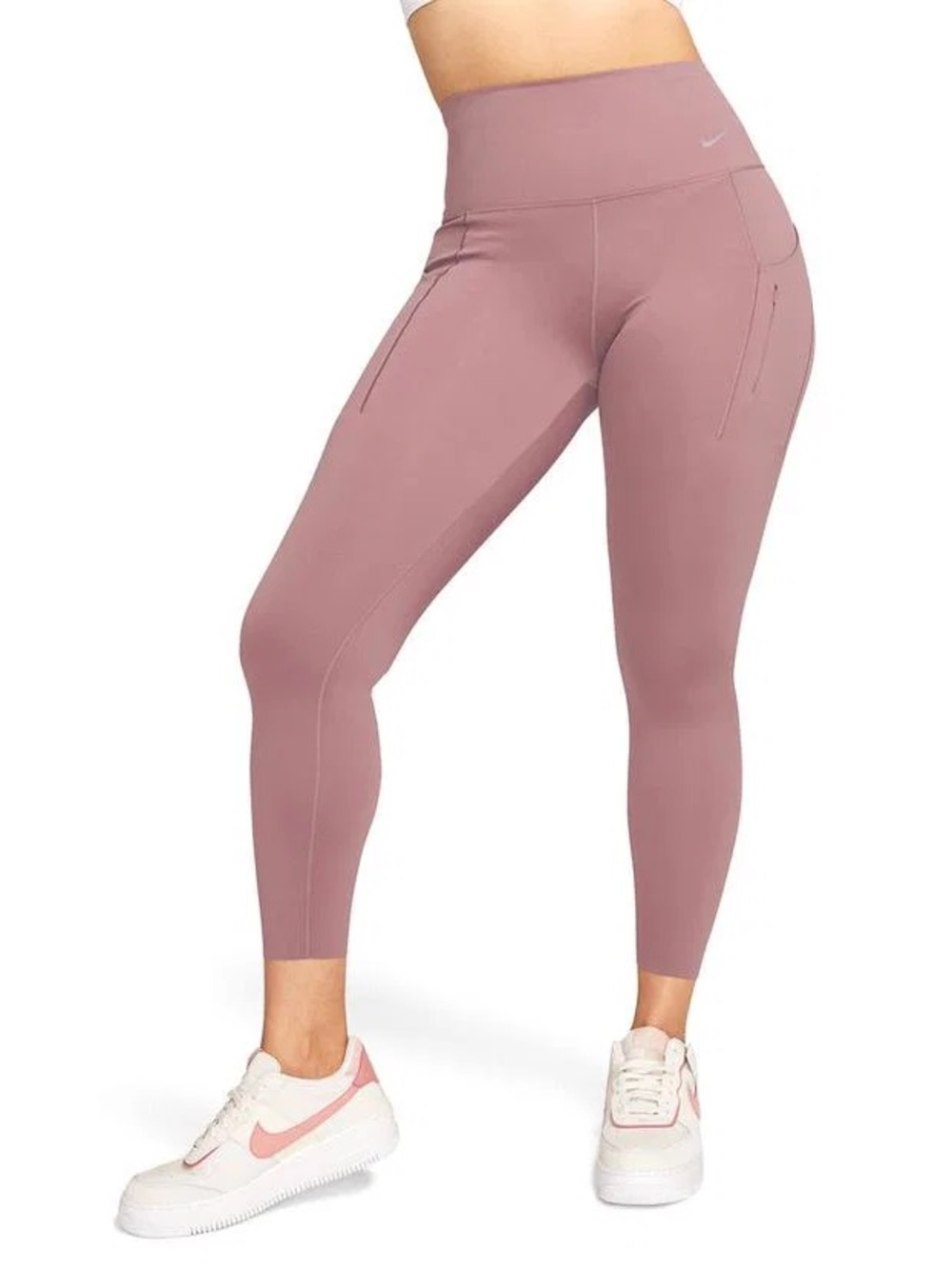 Nike Go Firm Support High Waisted Smoky Mauve 7/8 Leggings